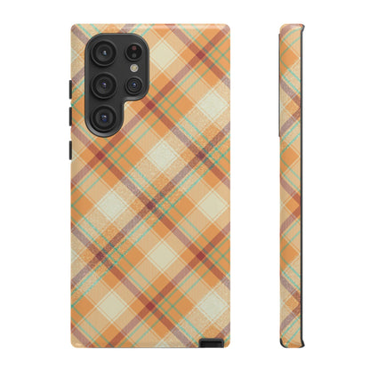 Samsung Galaxy Case - Warm Autumn Plaid Design