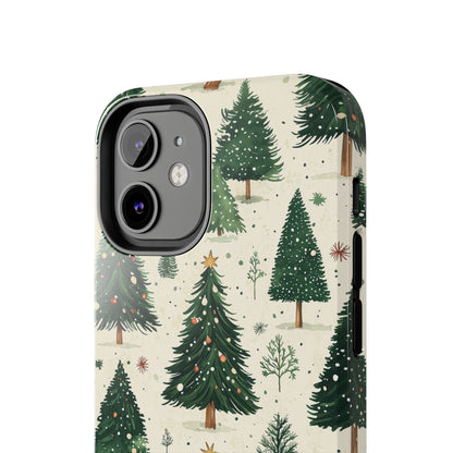 Festive Christmas Tree Forest Pattern – iPhone Series Case