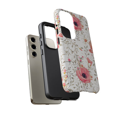 Pink Floral Watercolor Samsung Galaxy Case – Elegant Blossom Design