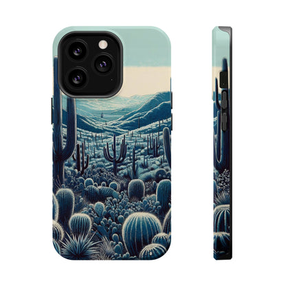 Desert Blues Cactus iPhone Case