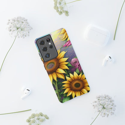 Whimsical Sunflower & Rose Garden - Samsung Galaxy Series Case