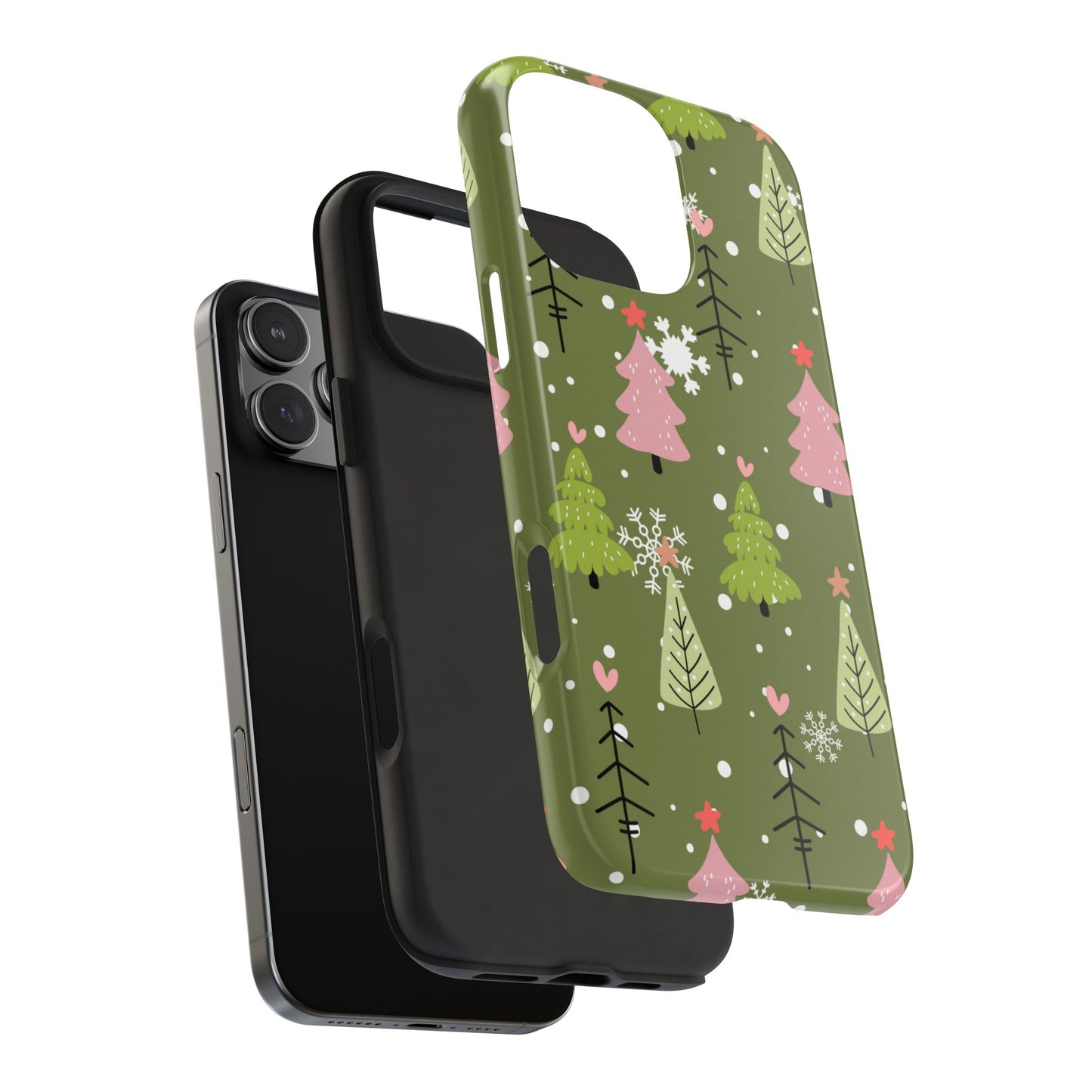 Whimsical Christmas Tree Pattern – iPhone Series Case