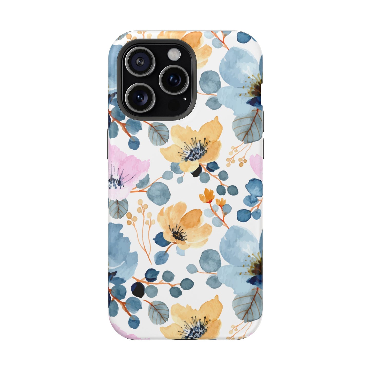 Spring Radiance – MagSafe Case with Vibrant Watercolor Floral Design