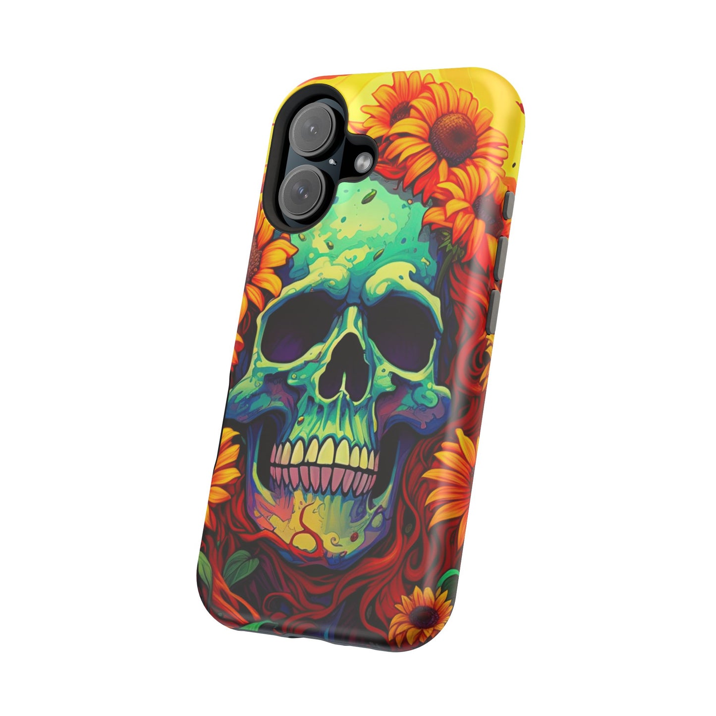 Sun Kissed Skull MagSafe iPhone Case