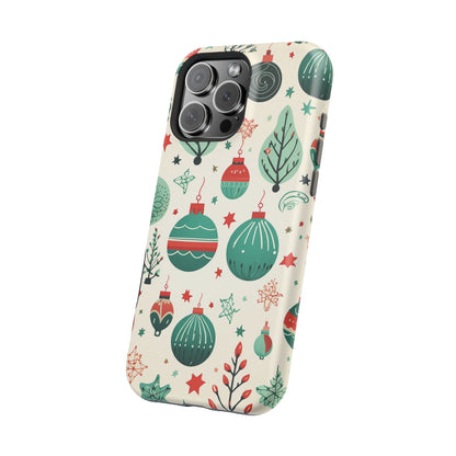 Vintage Christmas Ornaments Pattern – MagSafe iPhone Series Case