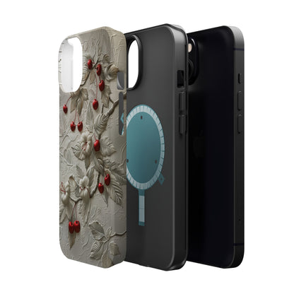 Unleash Your Inner Goddess With Our Athenian Elegance Cherry Marble Phone Case | A Blend of Classic Art and Modern Tech | Cute Cherries | Stone