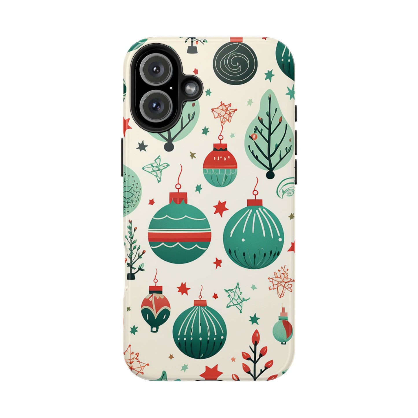 Vintage Christmas Ornaments Pattern – iPhone Series Case