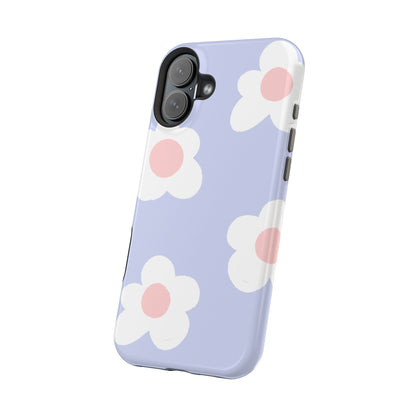 Retro Daisy Pastel Tough MagSafe iPhone Case – Durable Design with Soft Matte Finish