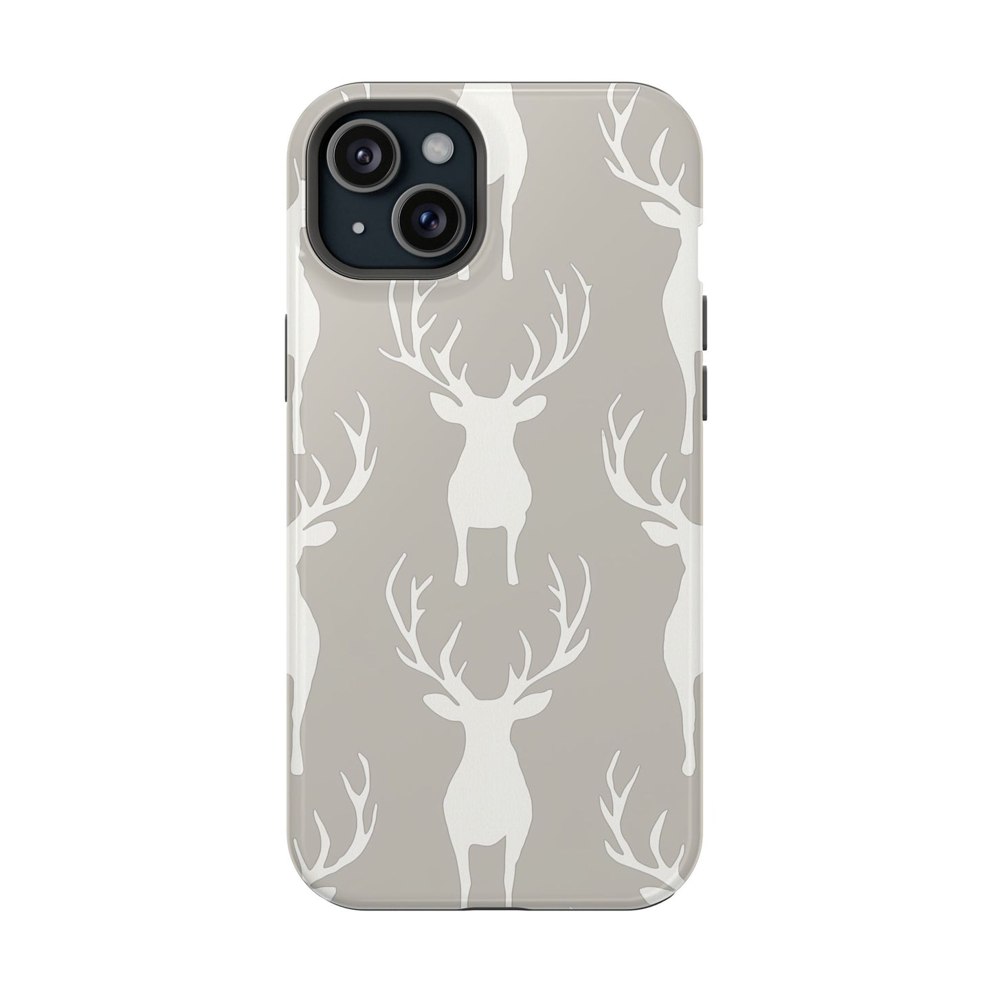 Minimalist Deer Silhouette MagSafe Pattern – iPhone Series Case