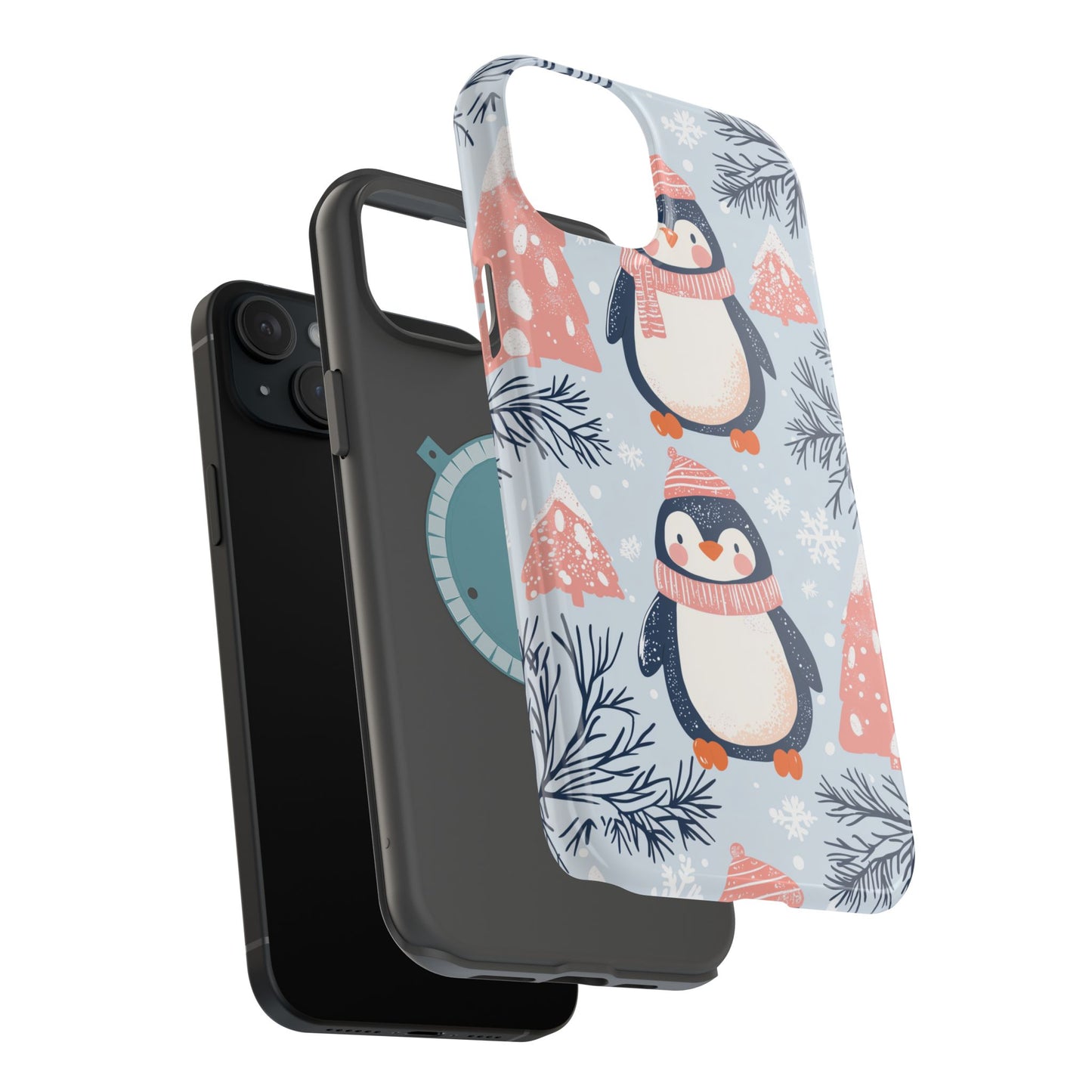 Penguin in Winter Wonderland MagSafe iPhone Case