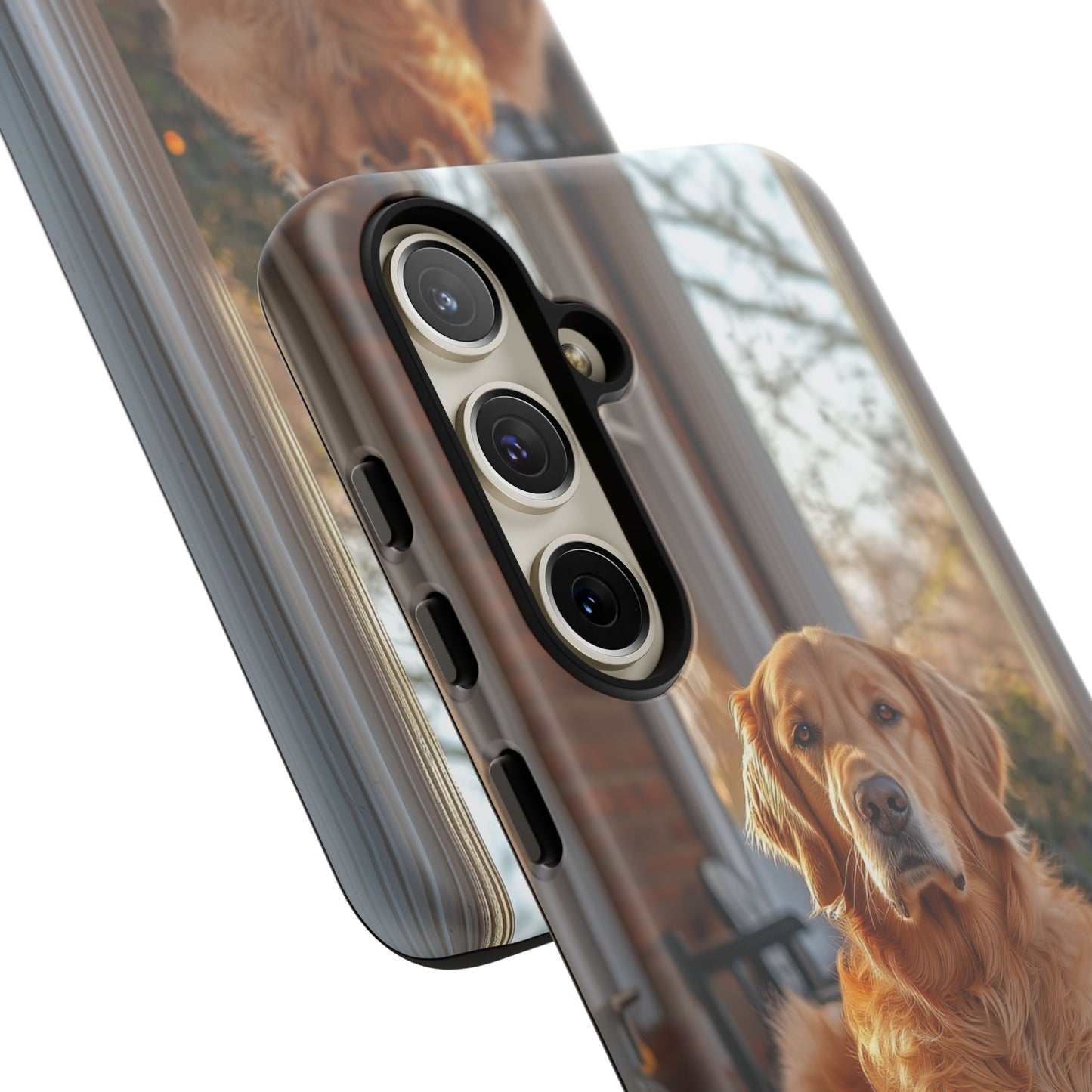 Golden Retriever on Porch - Samsung Galaxy Series Case