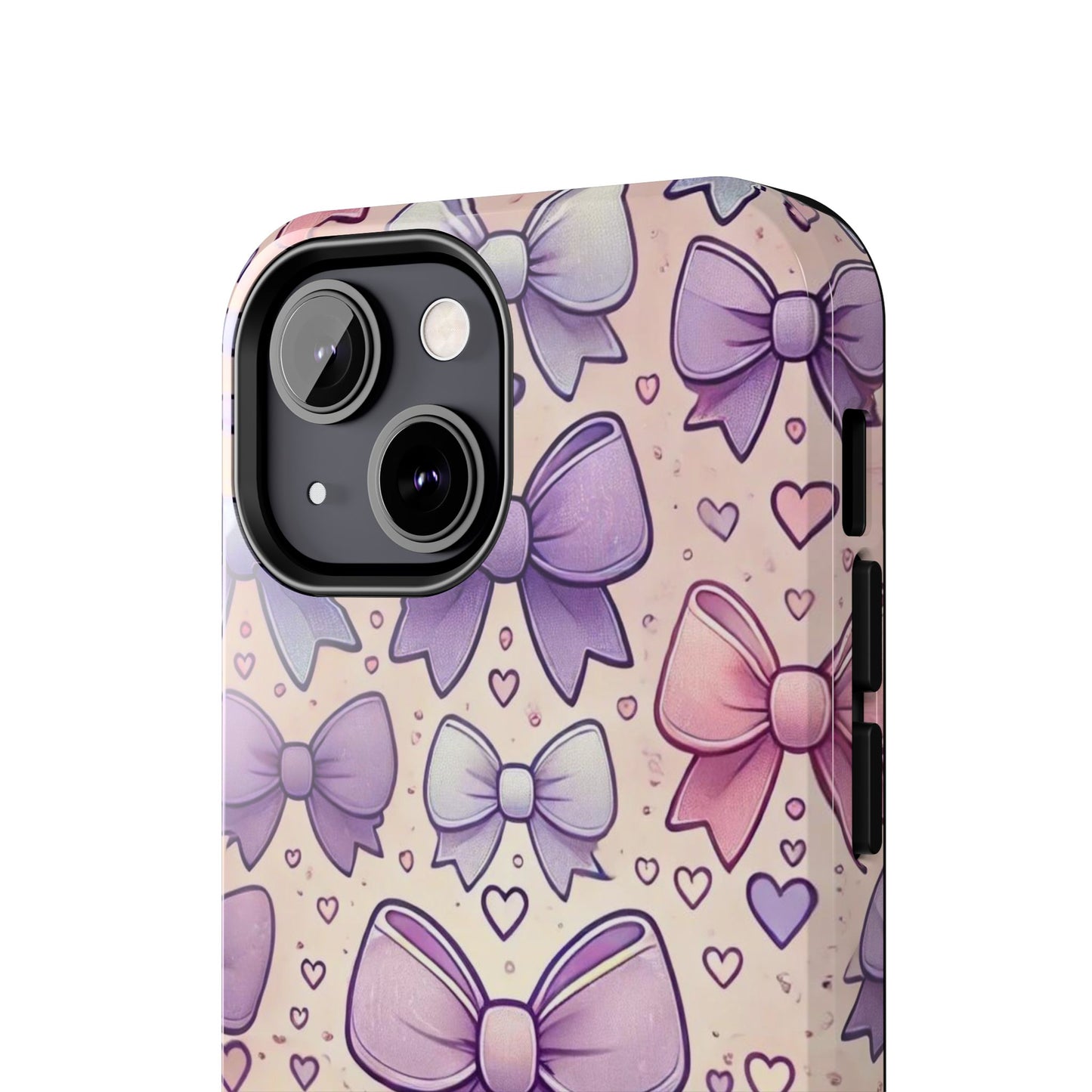 Pastel Bow iPhone Case - Cute Girly Pattern Protective Cover