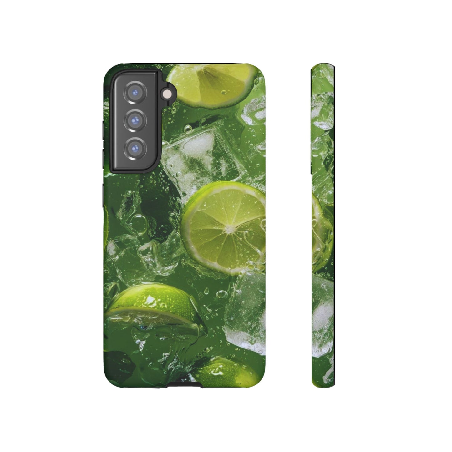 Refreshing Lime Splash Samsung Galaxy Case – Tough Protection, Vivid Dual-Layer Design