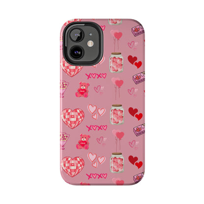 Pink Valentine Love Collage – iPhone Case