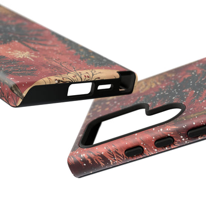 Rustic Red Winter Forest - Samsung Galaxy Series Case