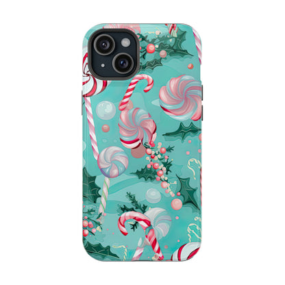 Candy Cane & Peppermint Holiday Delight – MagSafe iPhone Series Case