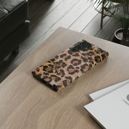 Vintage Distressed Leopard Print - Samsung Galaxy Series Case