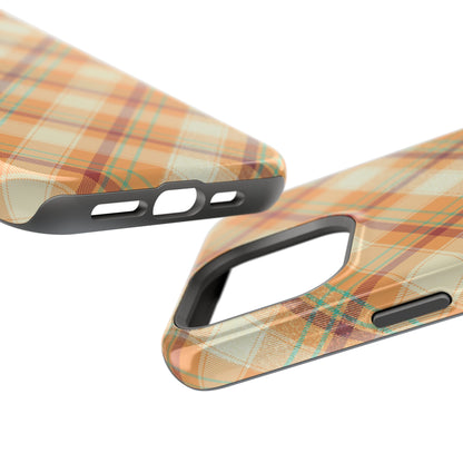 MagSafe Case - Warm Autumn Plaid Design