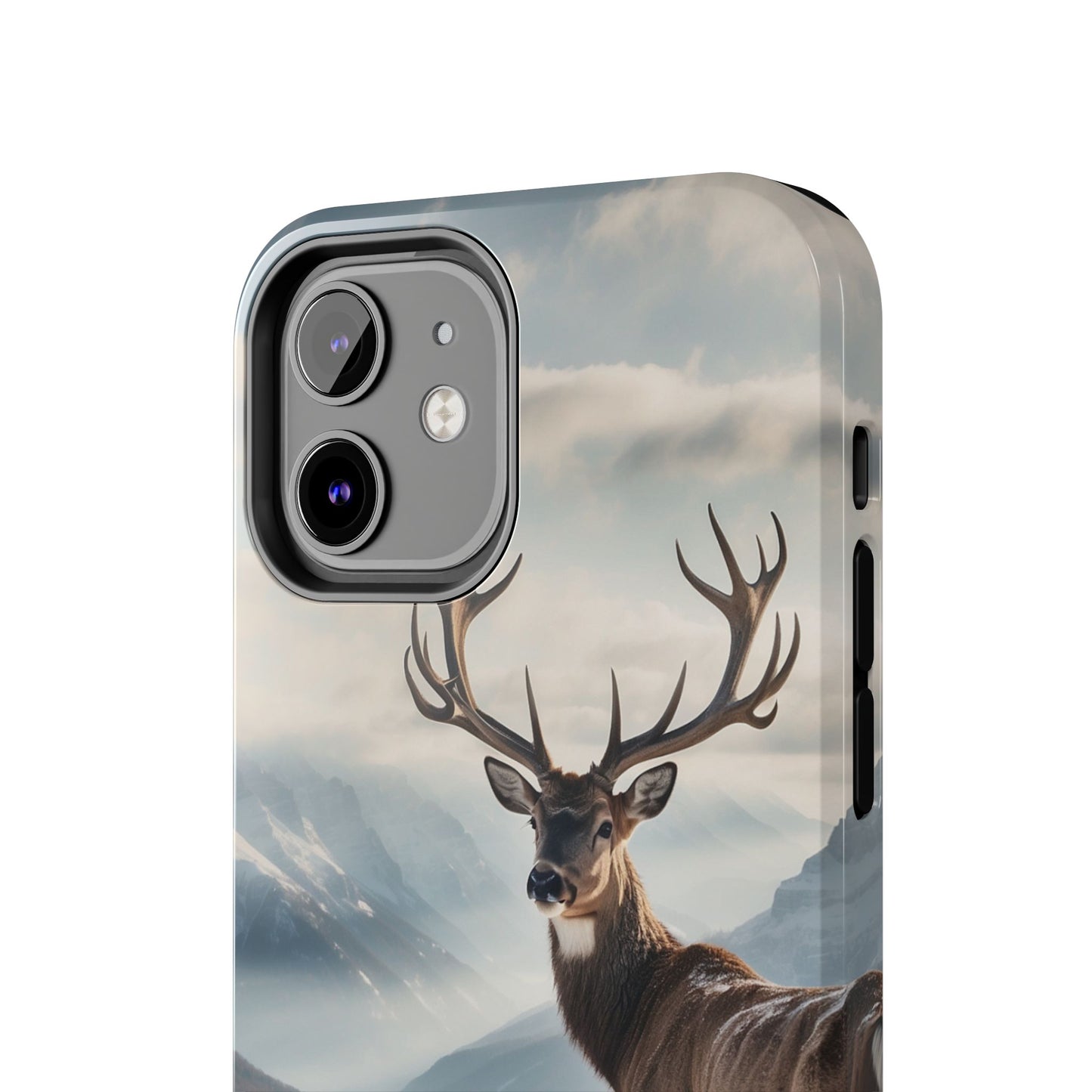 Alpine Majesty: Stag in Snow – iPhone Case