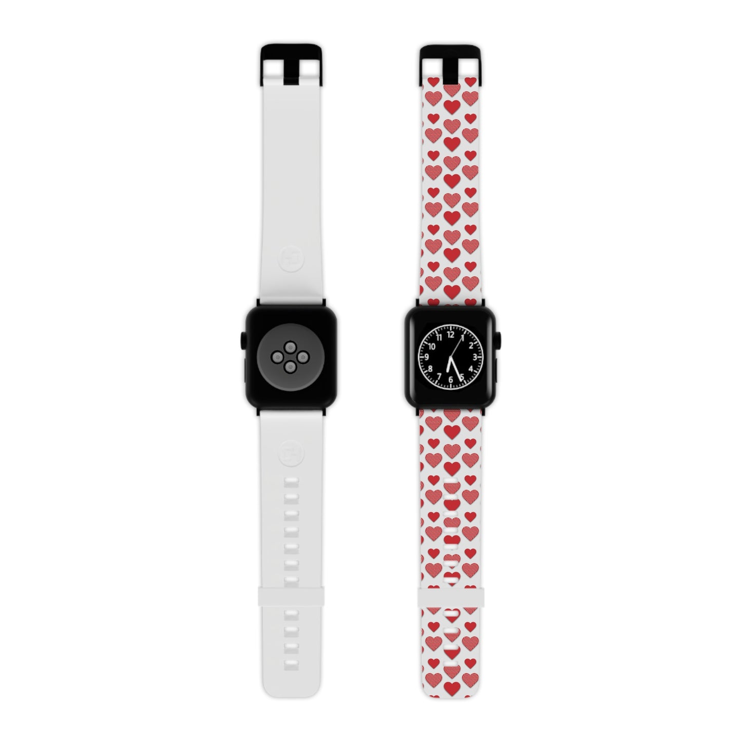  Red & Polka Dot Hearts Apple Watch Band