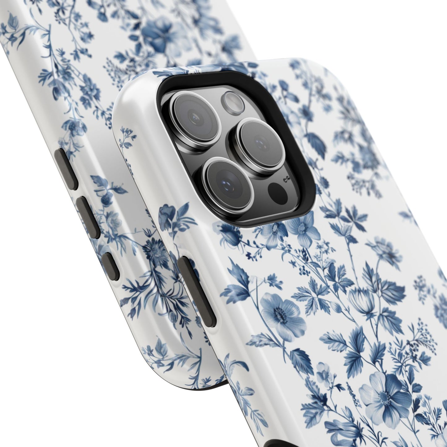 Enchanted Garden Blue Toile iPhone Case