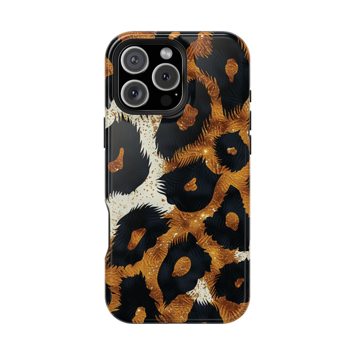 Safari Noir Gold Leopard iPhone Case