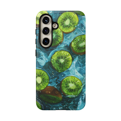 Tropical Kiwi Splash Samsung Galaxy  Case – Tough Dual-Layer, Vibrant Summer Design