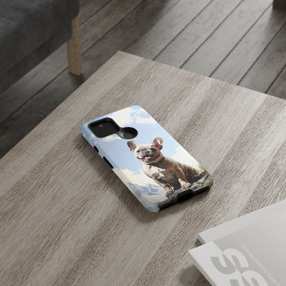 Frenchie iPhone Samsung Galaxy Phone Case! French Bull Dog Standing Proudly. Extremely Tough & Durable With Dual Layer Protection.