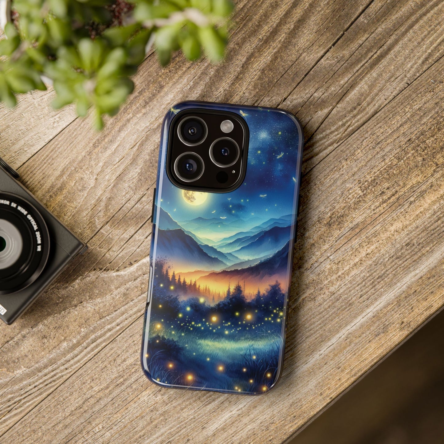 Cute Fireflies Phone Case - Lightning Bugs - Firefly Dancing In The Trees Phone Cover For iPhones 15, 14, 13, 12, 11, Samsung Galaxy Series! - BOGO Cases