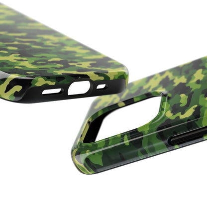 Green Woodland Camouflage – iPhone Case, Sleek and Durable Design