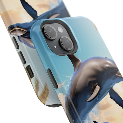 Dolphin Galaxy Splash - MagSafe-Compatible Case