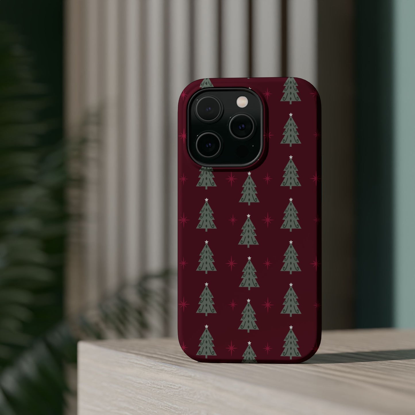 Retro Christmas Tree Pattern – MagSafe iPhone Series Case