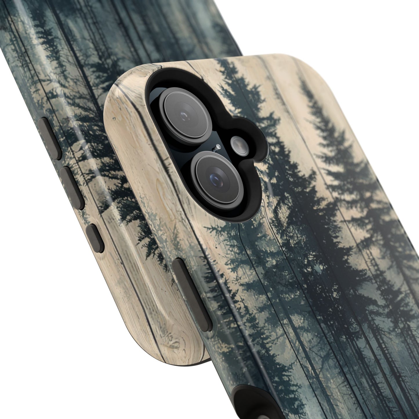 Misty Forest MagSafe iPhone Case - Rustic Nature-Inspired Protective Cover