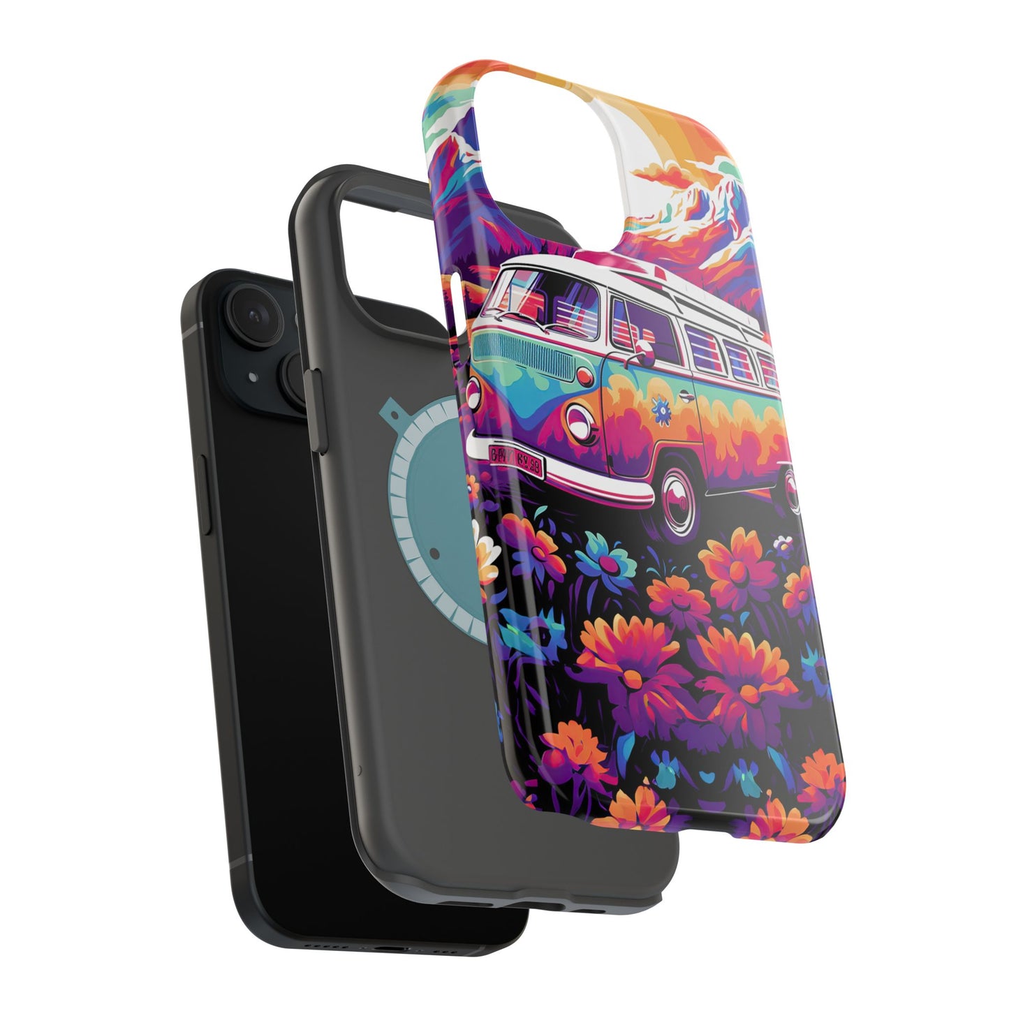 Groovy Floral Sunset Van – MagSafe iPhone Series Case