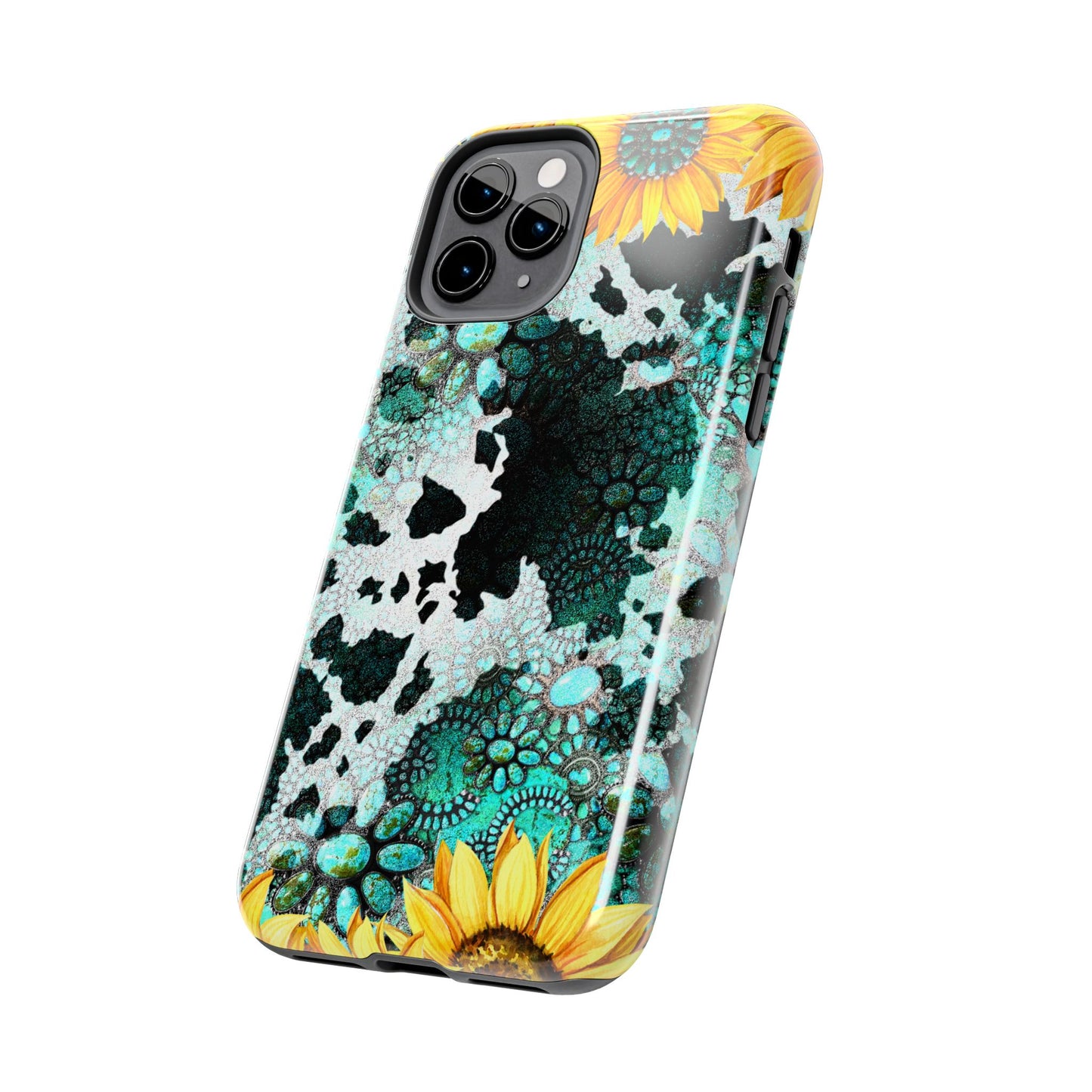 Boho Turquoise Sunflower Lace - iPhone Series Case