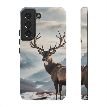 Alpine Majesty: Stag in Snow – Samsung Galaxy Case