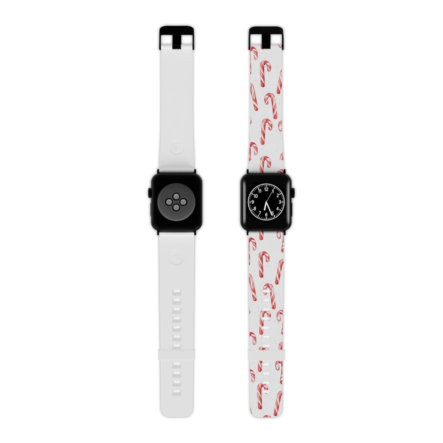 Candy Cane Christmas Pattern Apple Watch Band