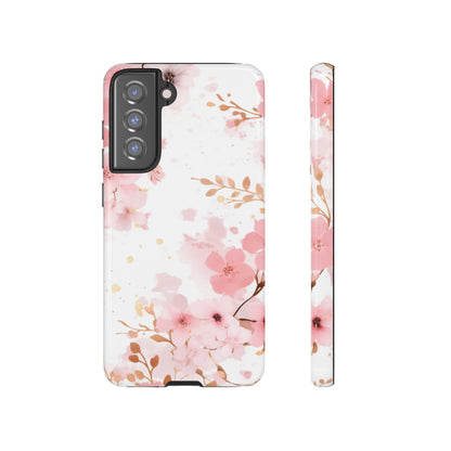 Soft Pink Cherry Blossom Samsung Galaxy Case – Elegant Floral Design