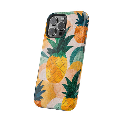 Tropical Pineapple MagSafe iPhone Case – Vibrant Fruit Design, Tough Dual-Layer Protection