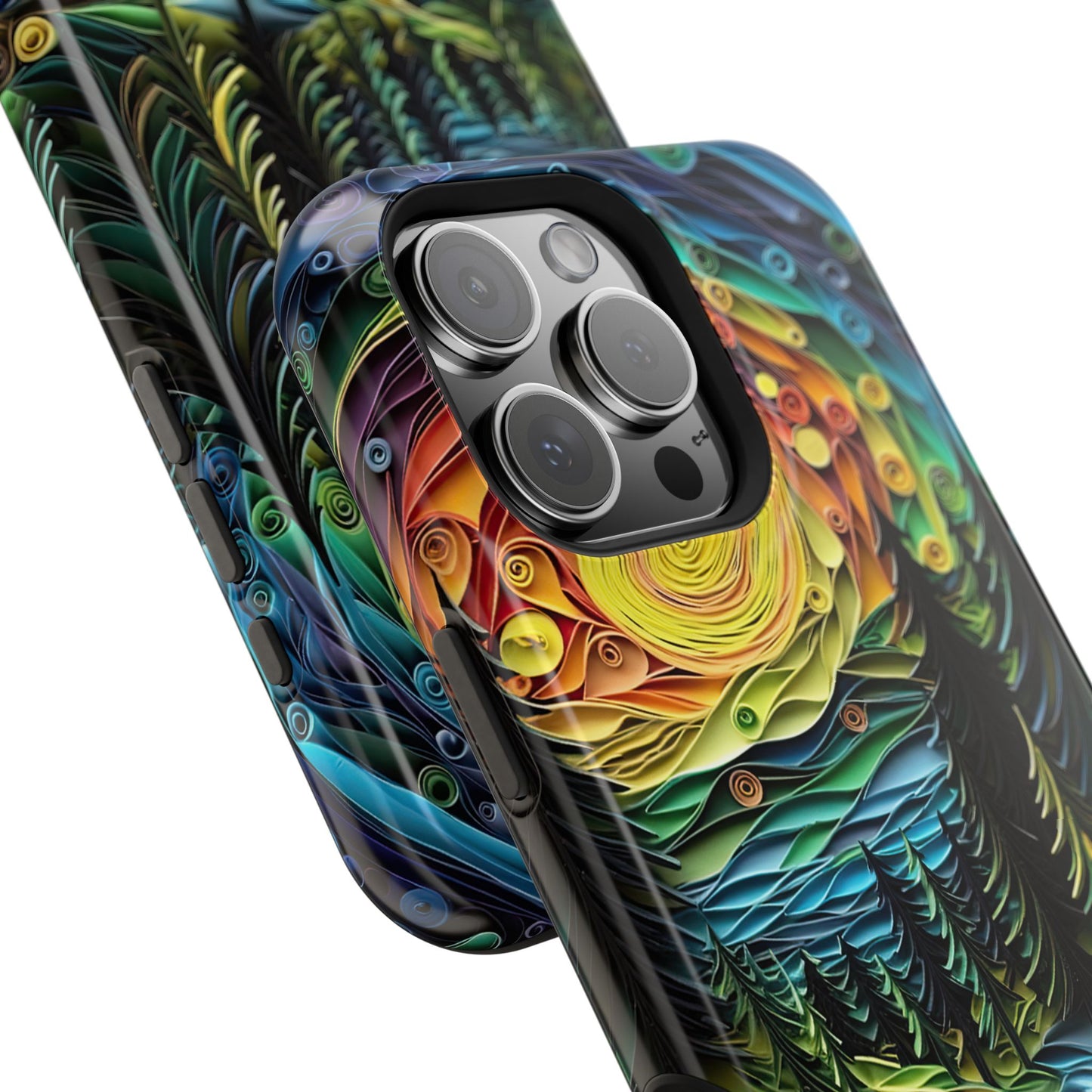 Radiant Forest Sunset MagSafe iPhone Case – Artistic Landscape Design