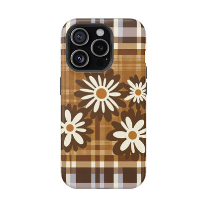 Rustic Bloom Plaid iPhone Case