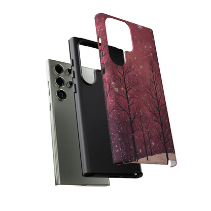 Pink Winter Twilight Forest - Samsung Galaxy Series Case