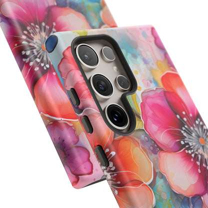 Vibrant Watercolor Floral Garden - Samsung Galaxy Series Case