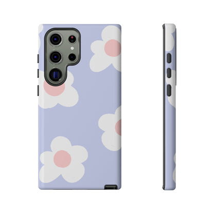 Retro Daisy Pastel Tough Samsung Galaxy Case – Durable Design with Soft Matte Finish