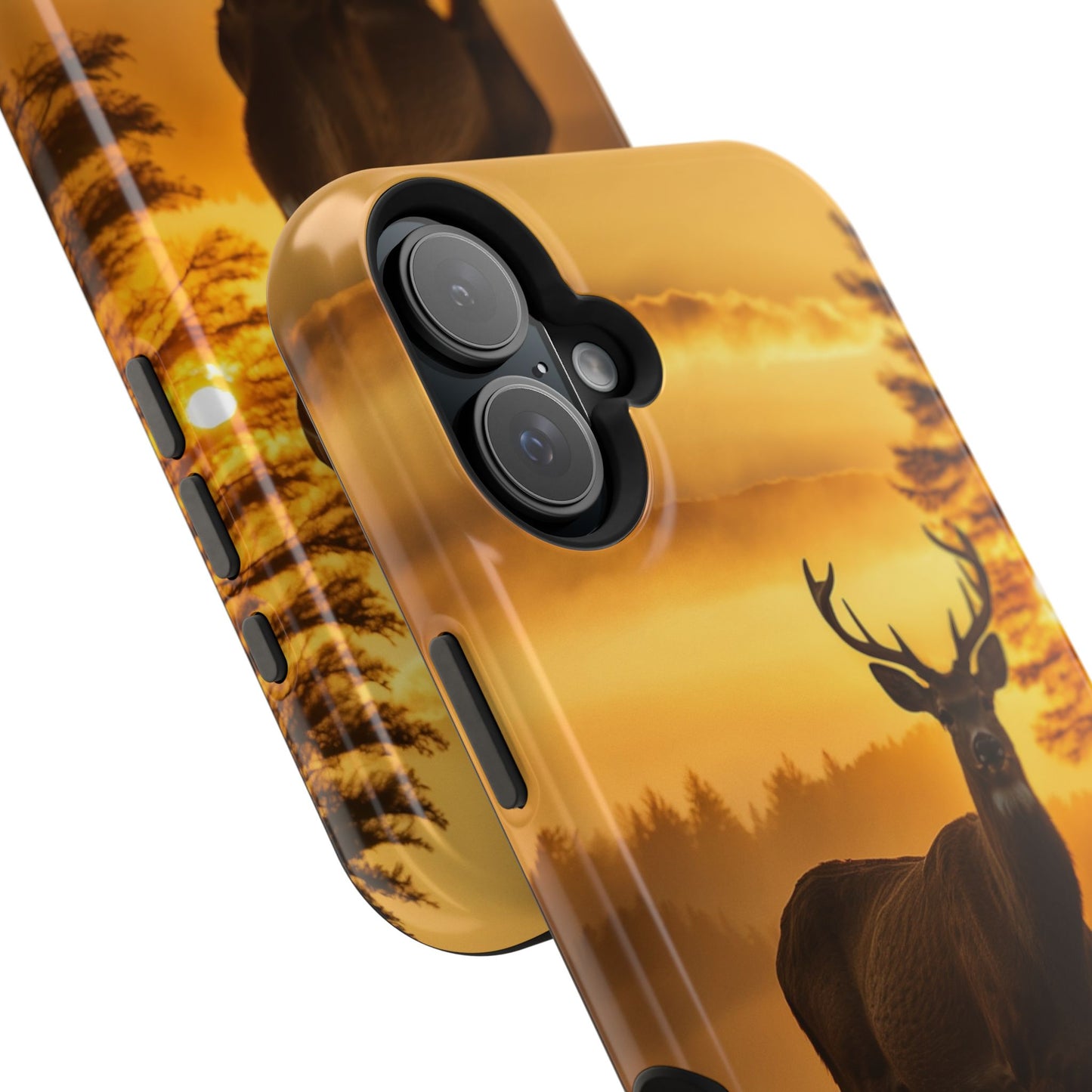 Sunset Majesty: Regal Stag – MagSafe iPhone Case