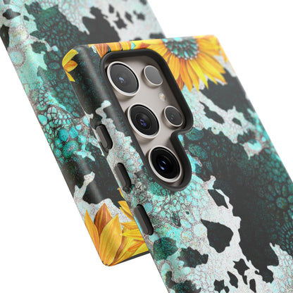 Boho Turquoise Sunflower Lace - Samsung Galaxy Series Case