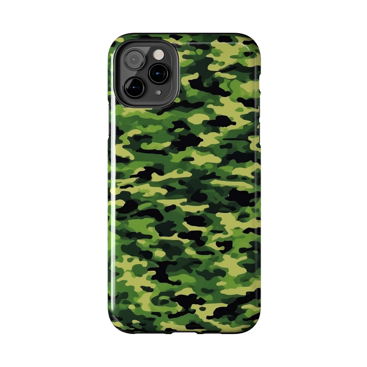 Green Woodland Camouflage – iPhone Case, Sleek and Durable Design