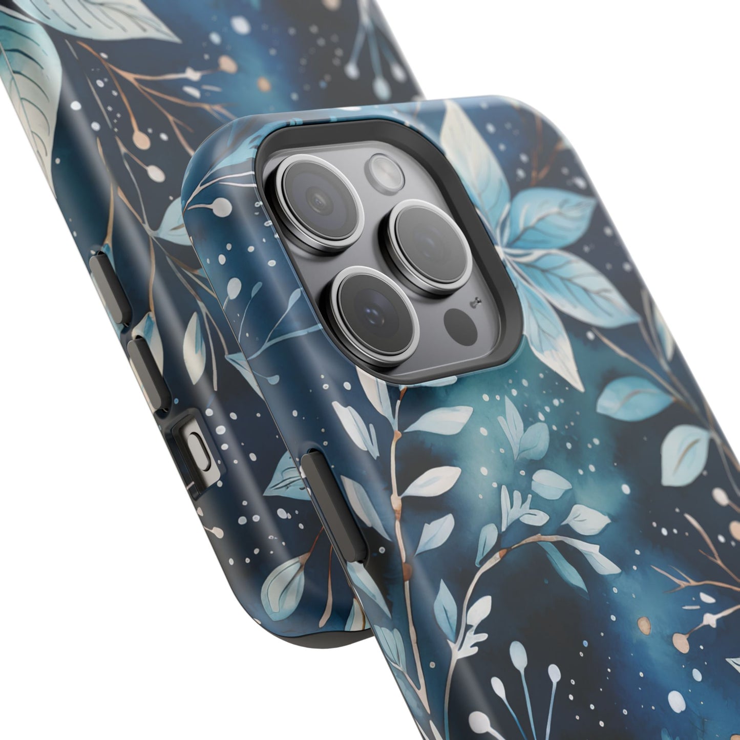 Midnight Frost Botanical – MagSafe iPhone Case