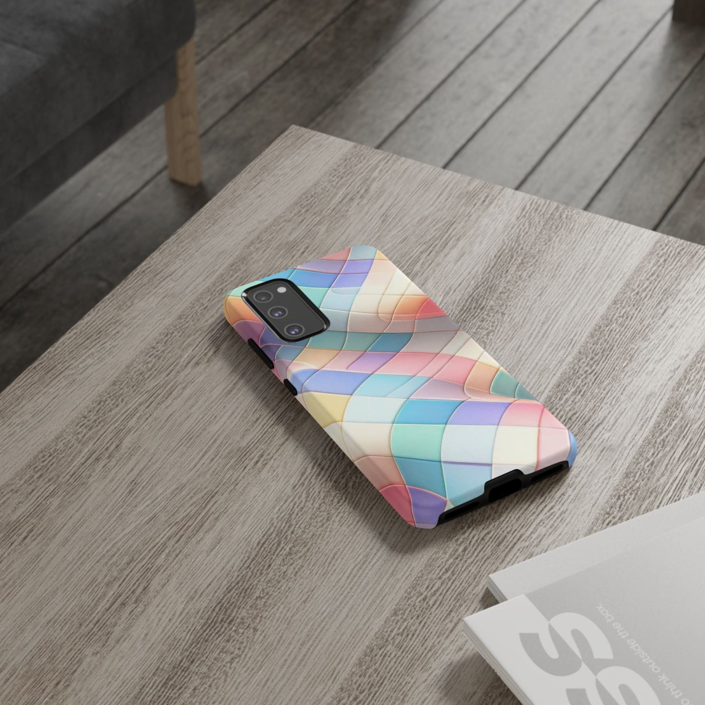 Pastel Prism Plaid iPhone Case