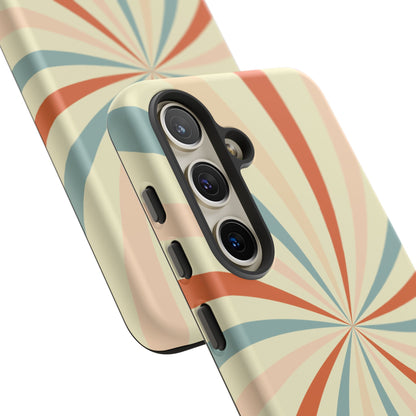 Retro Swirl Samsung Galaxy Case – Durable, Vintage-Inspired Design with Dual-Layer Protection